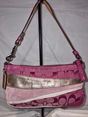 Rare 2004 Coach Wave Patchwork Mini Demi Shoulder Bag